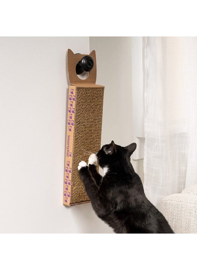 SmartyKat SmartyKat Scratch Up Corrugated Hanging Cat Scratcher, Catnip Infusion Technology - Brown, Single Wide  - Image 2
