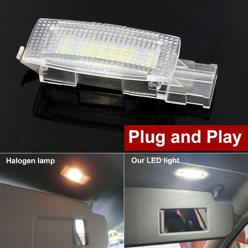 QASULER Car LED Sun Visor Reading Lamp - Image 4