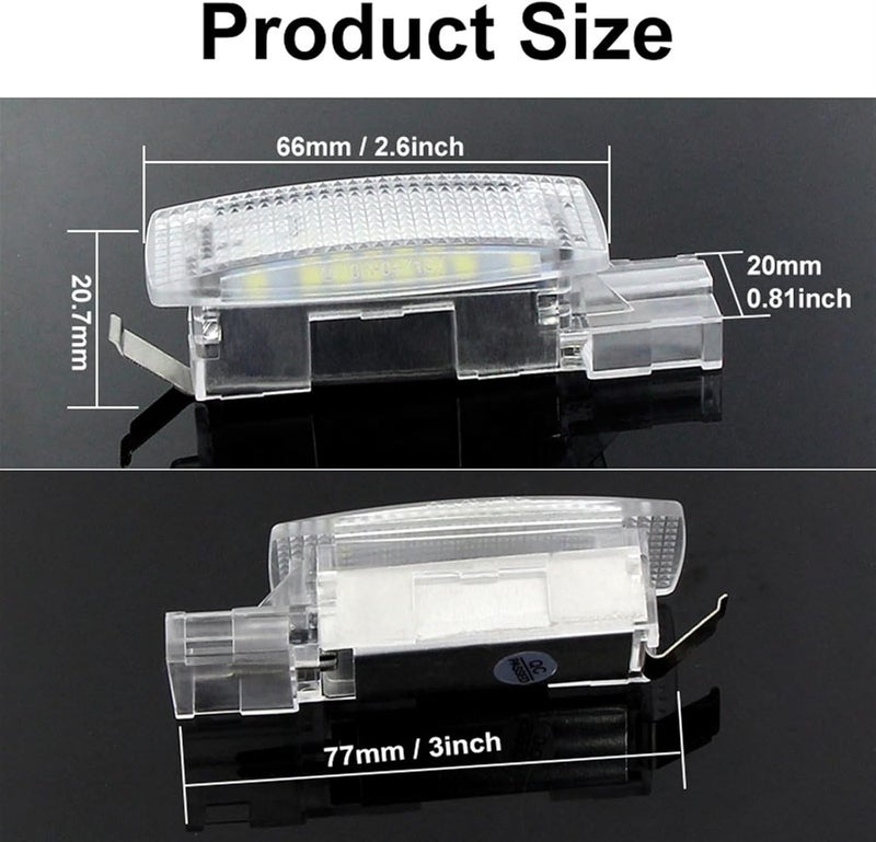 QASULER Car LED Sun Visor Reading Lamp - Image 5