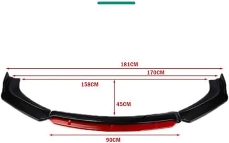 QASULER Car Front Lip Bumper Spoiler for VW Polo - Image 5