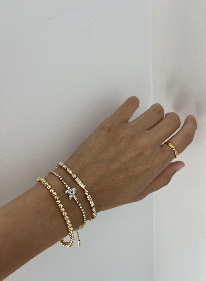 BaubleBar Pisa Bracelet Gift Set - Letter T - Image 3