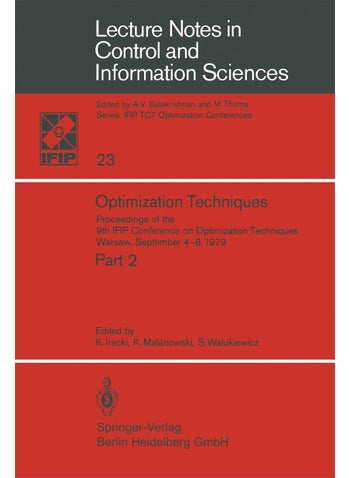 Optimization Techniques: Proceedings of the 9th IFIP Conference on Optimization Techniques Warsaw, September 4-8, 1979 - pzsku/ZD6C80F2E1050DA9C40E4Z/45/1749041752/69dc8a5a-8063-409f-b58b-9c37911e386c