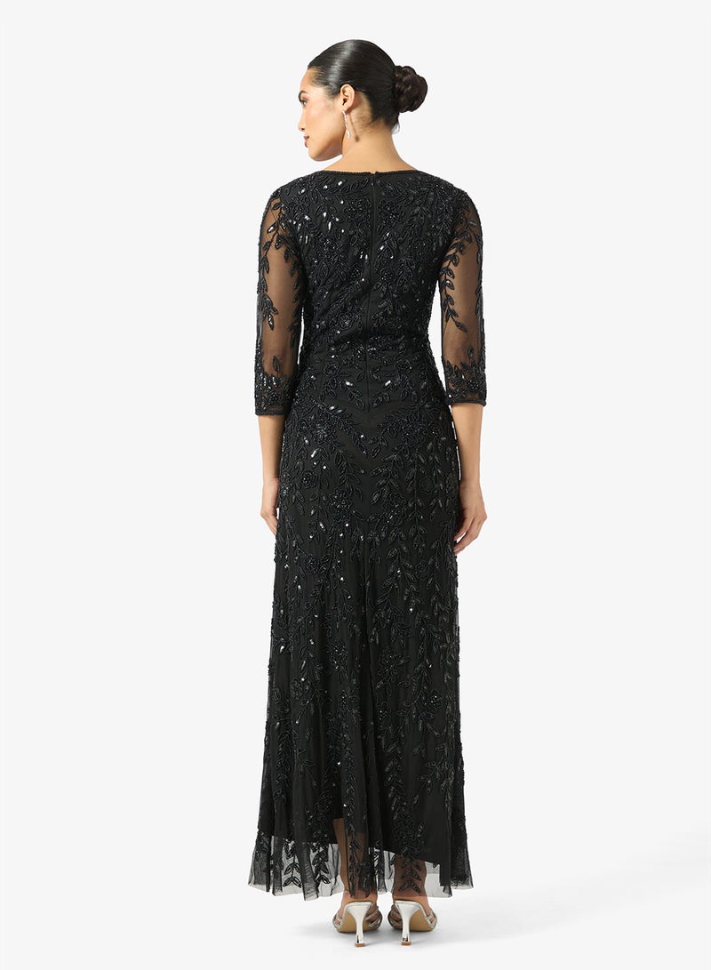Frock and Frill V-Neck Sequin Maxi Dress - Image 2