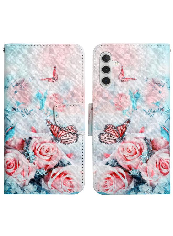 S-TOP Case For Samsung Galaxy A13 5G Painted Pattern Horizontal Flip Leather Phone Case - Image 1