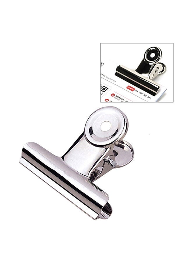 NIBEMINENT 72-Piece Round Clip Notes Letter Paper Set Silver