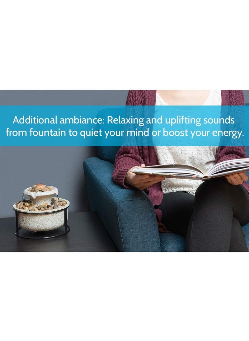 HoMedics Homedics Euphoria Relaxation Tabletop Fountain Natural  - Image 3