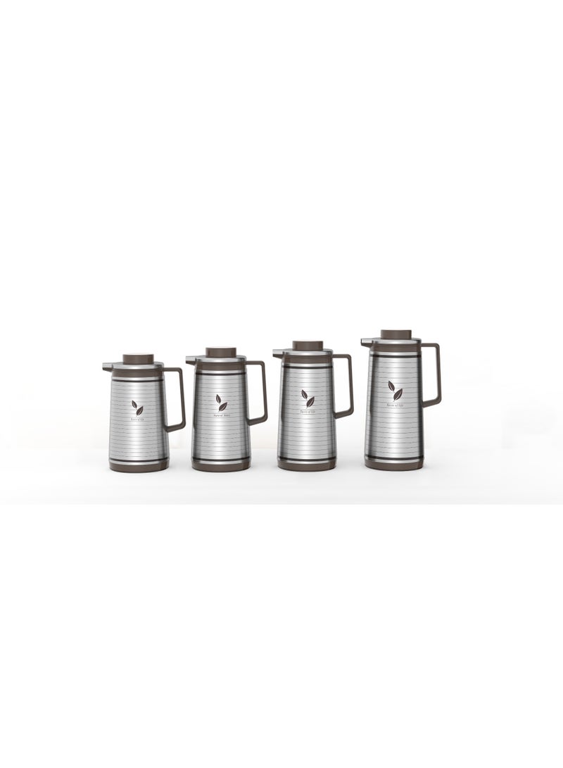 Regal by Ripple Stainless Steel Vacuum Flask | Insulated Beverage Server with Glass Liner | Hot & Cold Jug with Handle - Image 2