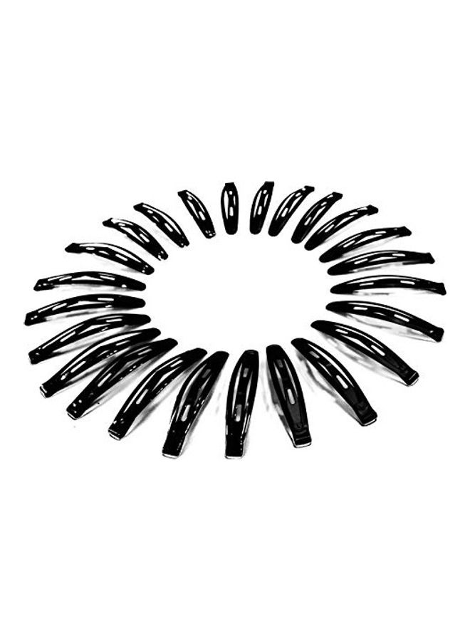 HP HIGH PROFILE 24-Piece Fashion Accessories Tic Tac Hair Clips for Women and Girl Black - Image 2