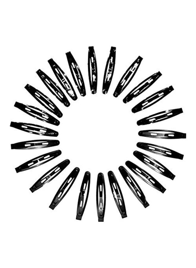 HP HIGH PROFILE 24-Piece Fashion Accessories Tic Tac Hair Clips for Women and Girl Black - Image 1