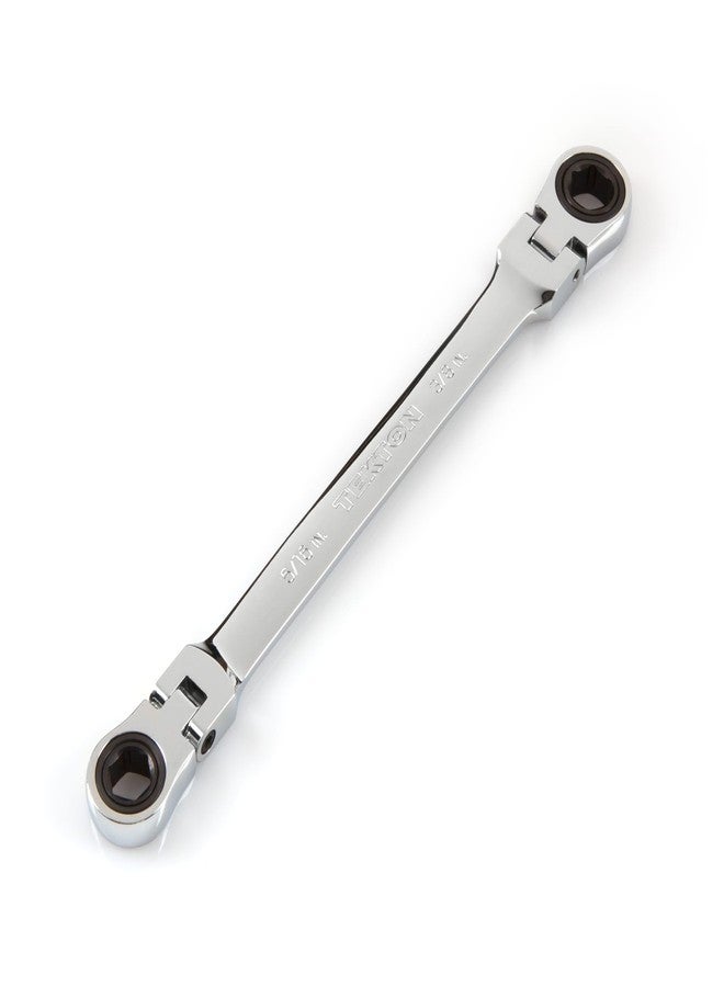 TEKTON 5/16 x 3/8 Inch Flex Ratcheting Box End Wrench | WRN76003 - Image 1