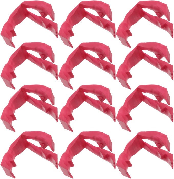 FOOD FINGER TONGS 12PCS PREP EATING TRONGS GUARDS FOR EATINGSNACKING PLASTIC ANTI SCALD CLIPS FINGER PROTECTOR COVERS FOR KITCHEN DINNER UTENSIL ACCESSARIES
