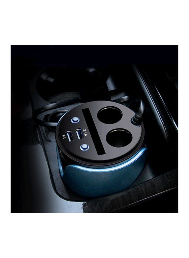 NIBEMINENT YC-19 Multi Functional Dual USB Car Charger Blue - Image 5