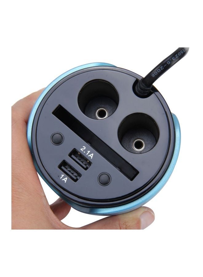 NIBEMINENT YC-19 Multi Functional Dual USB Car Charger Blue - Image 4