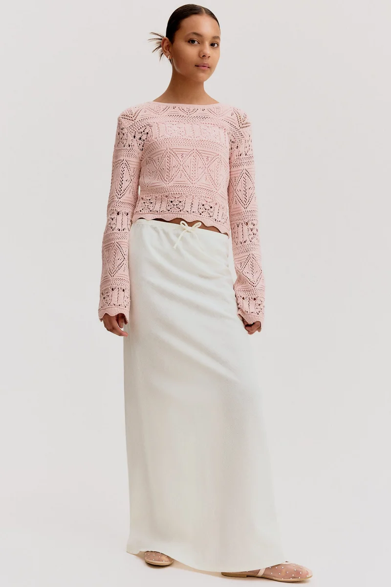 H&M Linen blend skirt