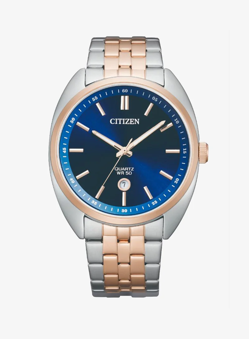 Citizen Men's Stainless Steel with Two-Tone Gold Plating QUARTZ MEN Watch BI5096-53L - 42 mm