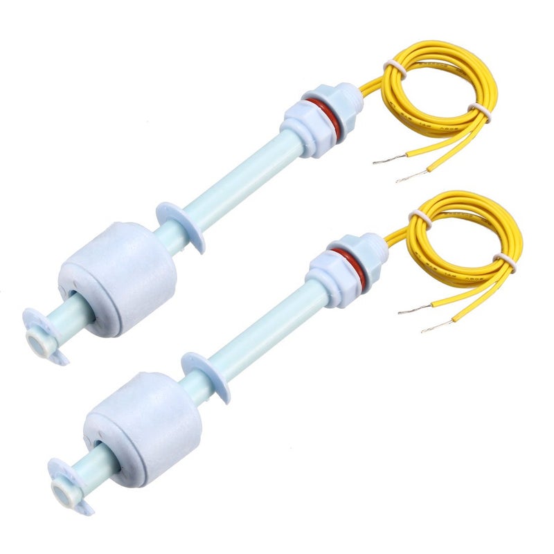uxcell PP Float Switch for Water Pump Tank Liquid Water Level Sensor M10 115mm Length Blue 2pcs - Image 2