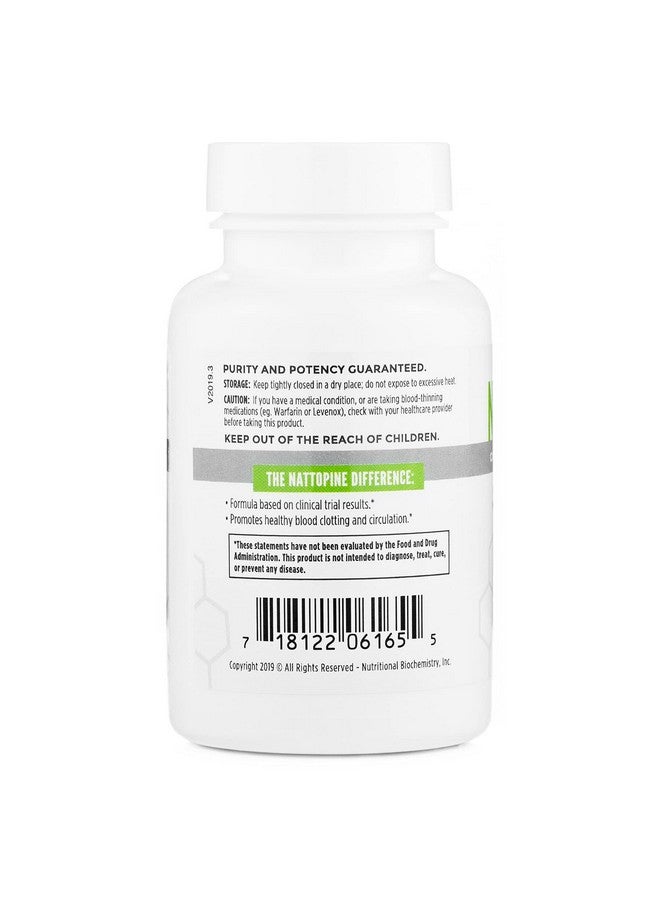 NBI Nattopine Heart  Cardiovascular Health Supplement  Circulation Blood Pressure Clotting Support For Men  Women  60Ct Veggie Capsules - Image 3