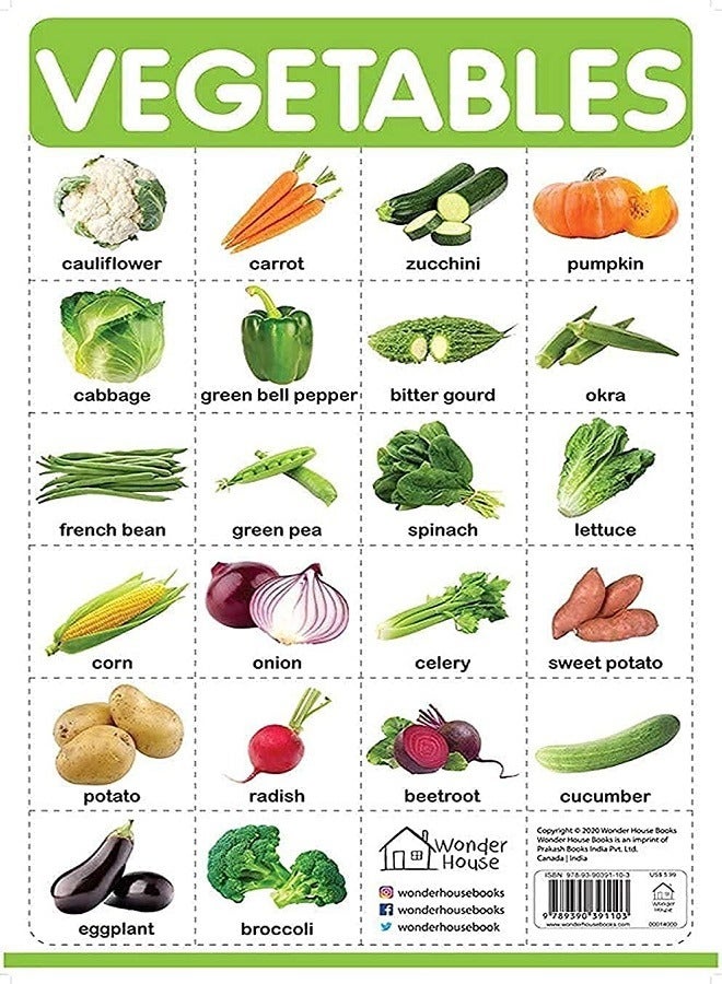 Vegetables My First Early Learning Wall Chart