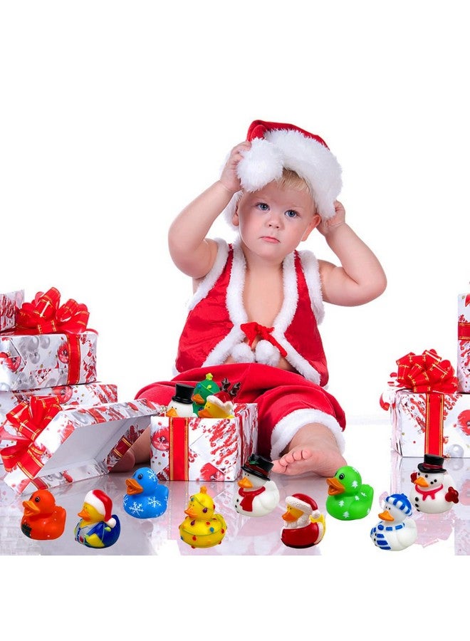 QINGQIU 24 Pack Christmas Rubber Ducks Jeep Bath Toys for Kids Boys Girls Toddlers Christmas Party Favors Stocking Stuffers Gifts - Image 4