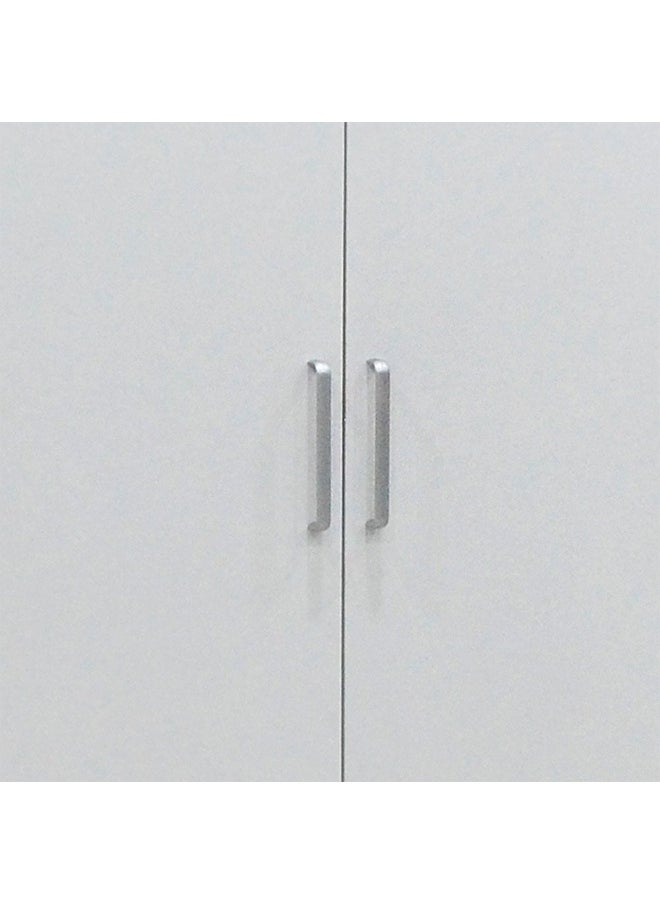 DANUBE HOME Supreme 6-Door Wardrobe With Mirror For Hanging Clothes Extra Sturdy Rack Storage Organiser Modern Design Space Saving Cabinets For Bedroom - White  - Image 5