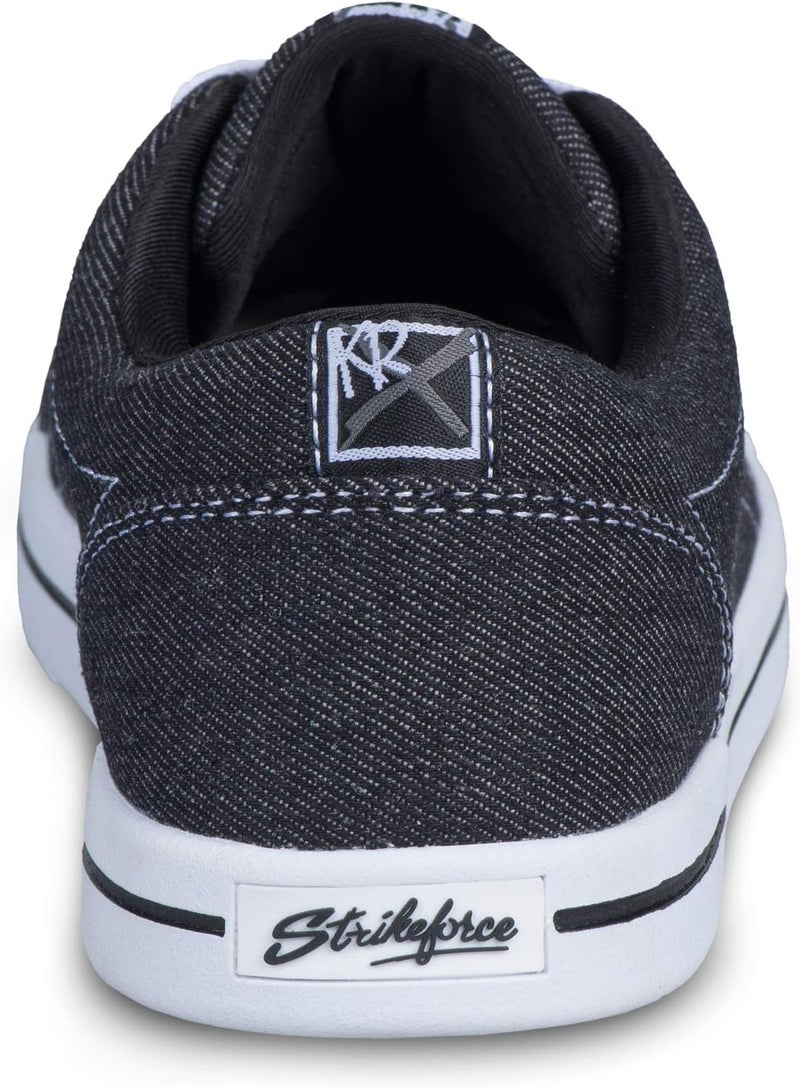 KR Strikeforce Strikeforce Laguna Black/Denim Women's Bowling Shoe with FlexSlide Technology for Right or Left Handed Bowlers - Image 5