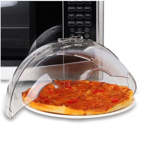 lopeztek Flippable Microwave Splatter Cover,Microwave Cover for Food, Dish, Higher Microwave Plate Cover for Heating, Stay-Inside Splatter Guard for Microwave Oven, Innovative Lid-10.5 IN - Image 1