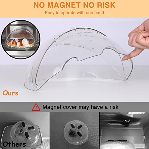 lopeztek Flippable Microwave Splatter Cover,Microwave Cover for Food, Dish, Higher Microwave Plate Cover for Heating, Stay-Inside Splatter Guard for Microwave Oven, Innovative Lid-10.5 IN - Image 3