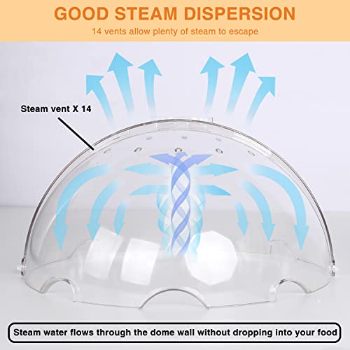 lopeztek Flippable Microwave Splatter Cover,Microwave Cover for Food, Dish, Higher Microwave Plate Cover for Heating, Stay-Inside Splatter Guard for Microwave Oven, Innovative Lid-10.5 IN - Image 5