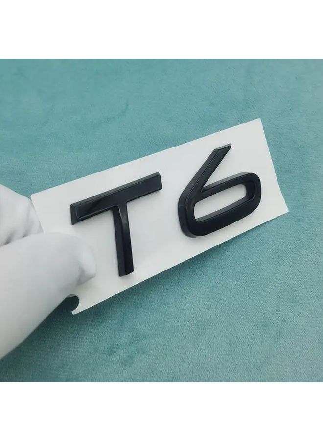 Bright Black T3 Tail Light Emblem Compatible With Volvo XC40 XC60 XC70 XC90 All Wheel Drive Badge ABS Plastic Car Trunk Decoration No Residue Removal Easy Application Genuine Look Exterior Accessory For SUV - Image 3