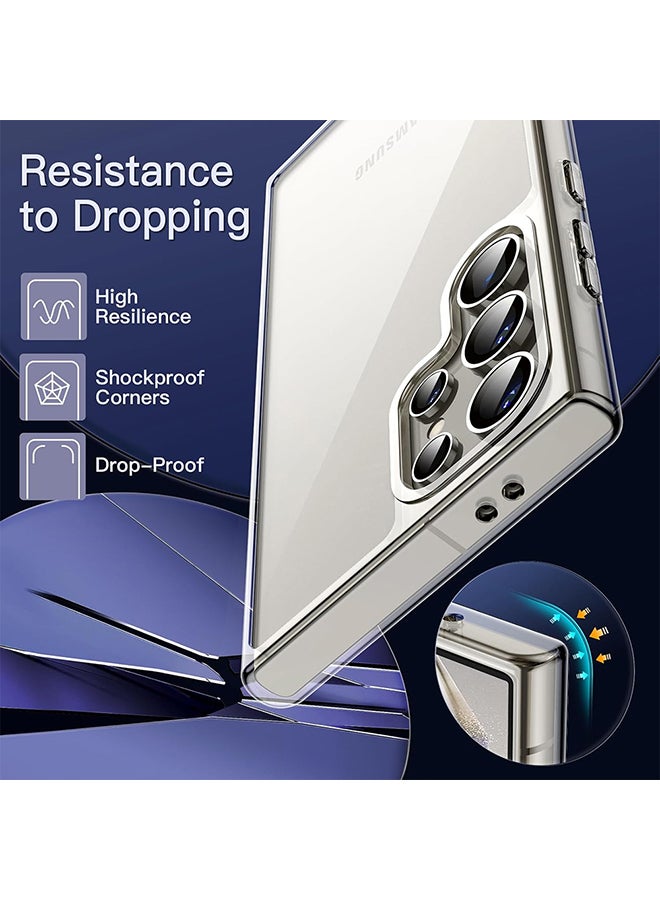 O Ozone Clear Classic Case Compatible With Samsung S24 Ultra | Transparent Slim Soft TPU Back Cover | Anti-Yellow Shockproof Protective Phone Case - Image 5