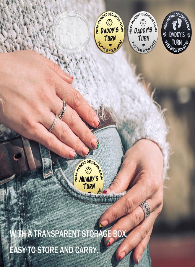 Vichona Funny New Parents Decision Gift,Pregnancy Gifts New Dad Mom Gifts,New Parents Gifts for Couples Halloween Thanksgiving Christmas Gift for First Time to be Moms Dads Daddy Mummy Double Sided - Image 5