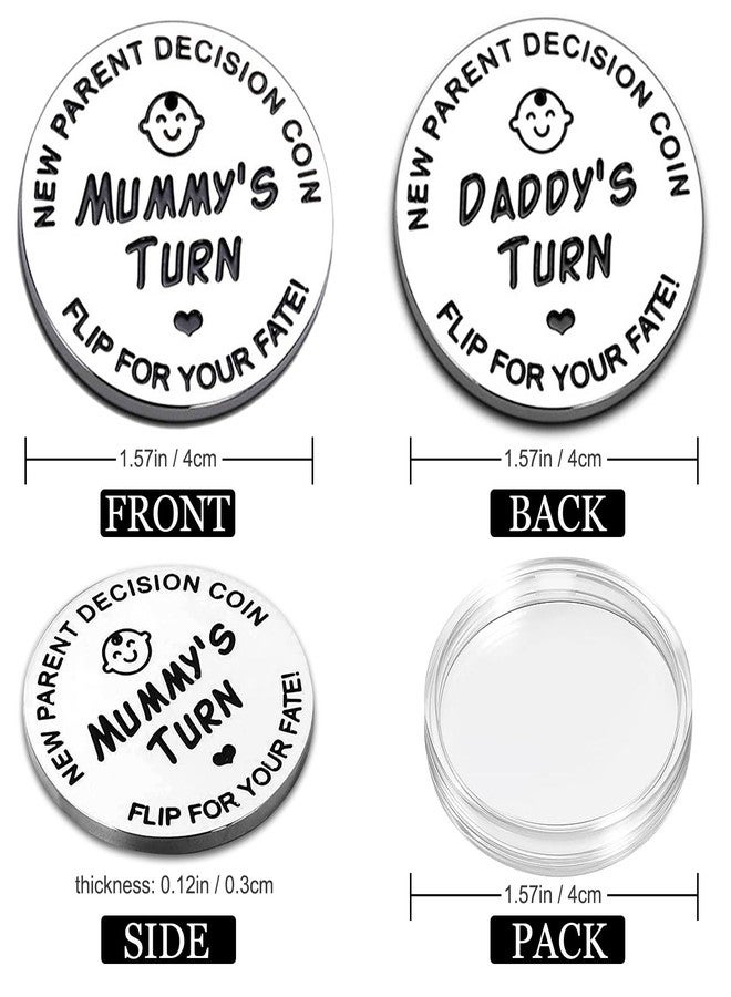 Vichona Funny New Parents Decision Gift,Pregnancy Gifts New Dad Mom Gifts,New Parents Gifts for Couples Halloween Thanksgiving Christmas Gift for First Time to be Moms Dads Daddy Mummy Double Sided - Image 2
