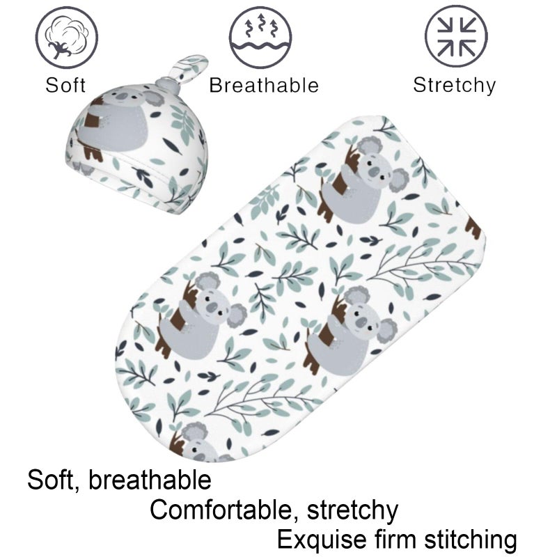 Jarverce Swaddle Blanket for Baby, Soft Sleeping Bag, Swaddling Sack for Newborn Unisex Baby Stuff, Koala - Image 3