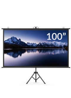 Yaber 100 inch 2 in 1 Projector Screen with Stainless Steel Stand  - Image 1