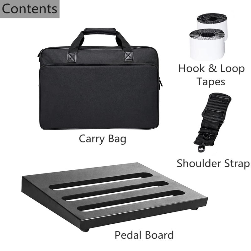 SOYAN Guitar Pedal Board 18" x 11.8" with Carry Bag (SPB-18) - Image 5