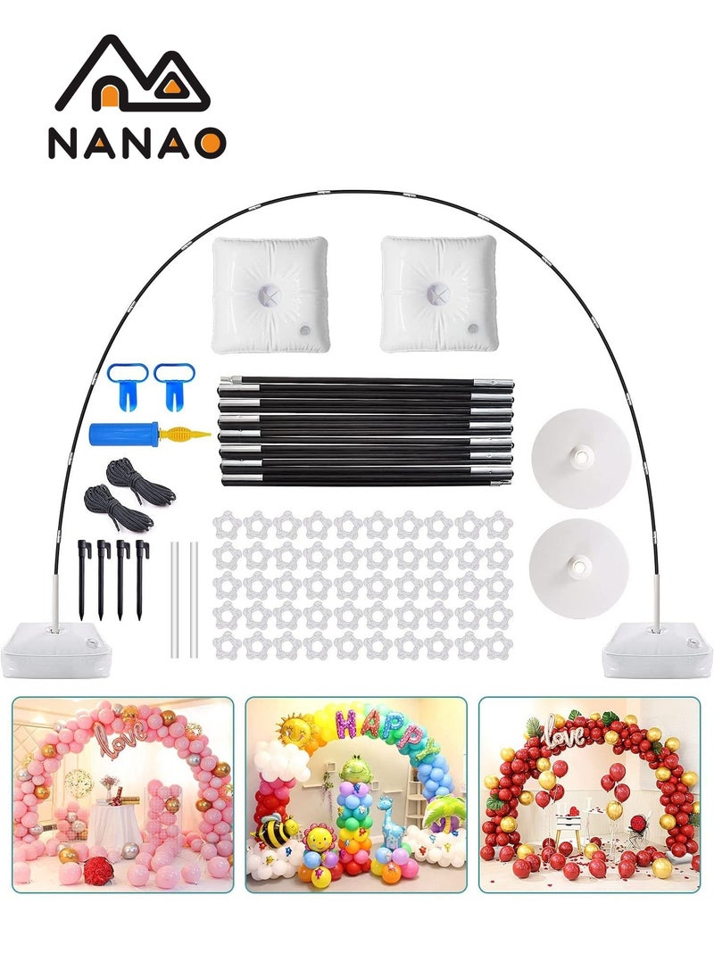 NANAO Balloon Arch Kit Balloon Arch Stand Large Adjustable Balloon Arch Stand With Base Outdoor Balloon Support Stand For Birthday Parties Wedding  - Image 1