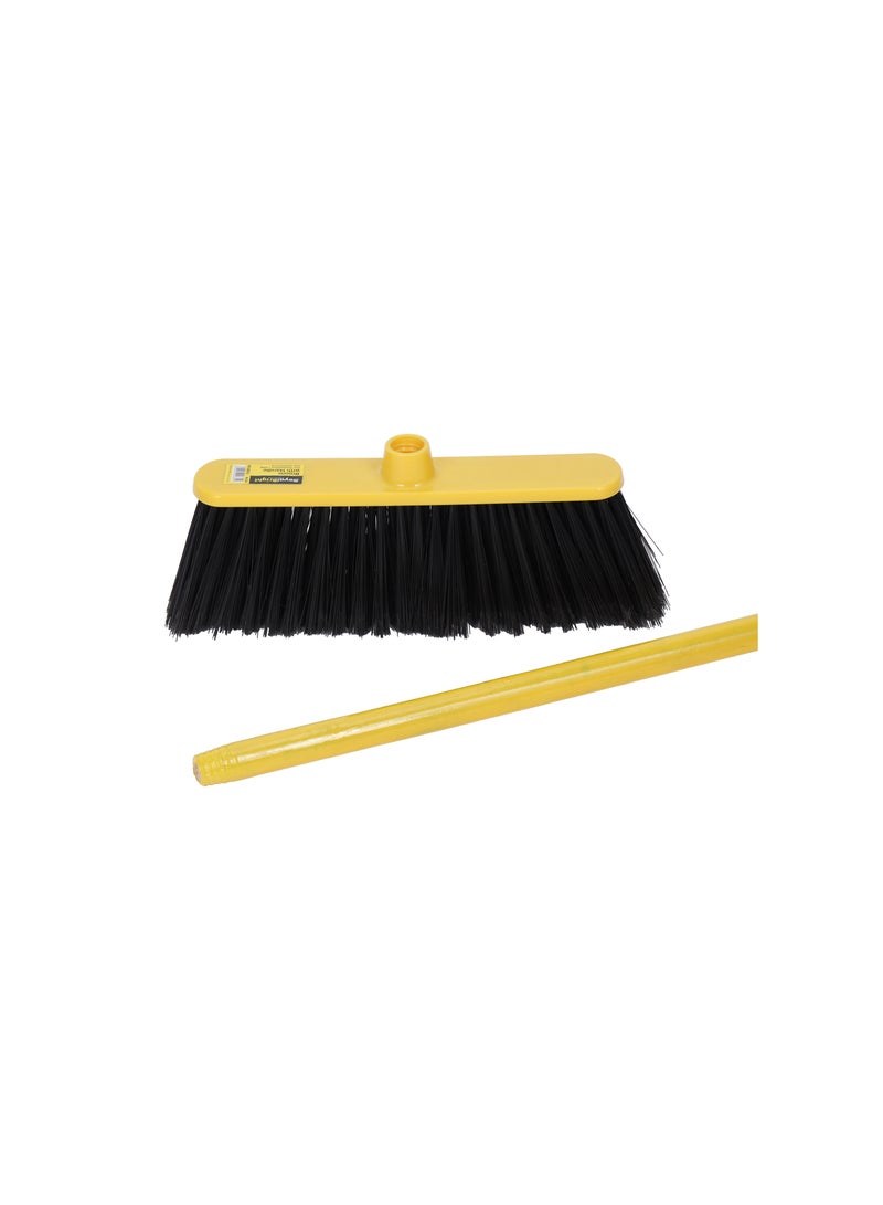 Royalford 32cm Floor Broom with Long Wooden Handle RF12831 Large and Wide Head, Compatible with All Flooring Types - Image 4