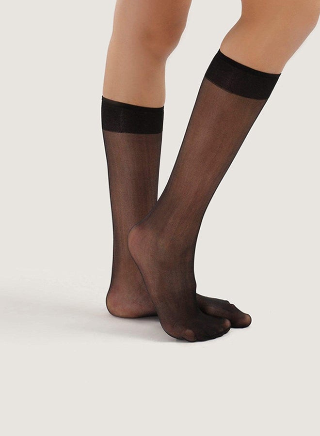 Carina Voile Knee High Socks - Image 1