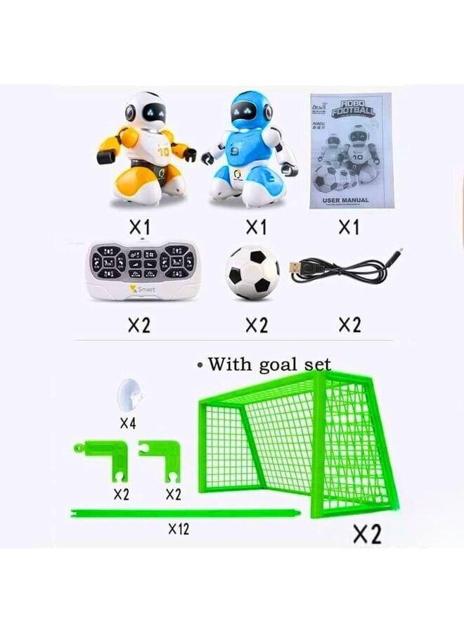 Soccer Robot Smart Football Battle Remote Control Robots, 2 USB-Rechargeable Robots, 2 Remotes, 2 Balls, 2 Goals  - Image 2