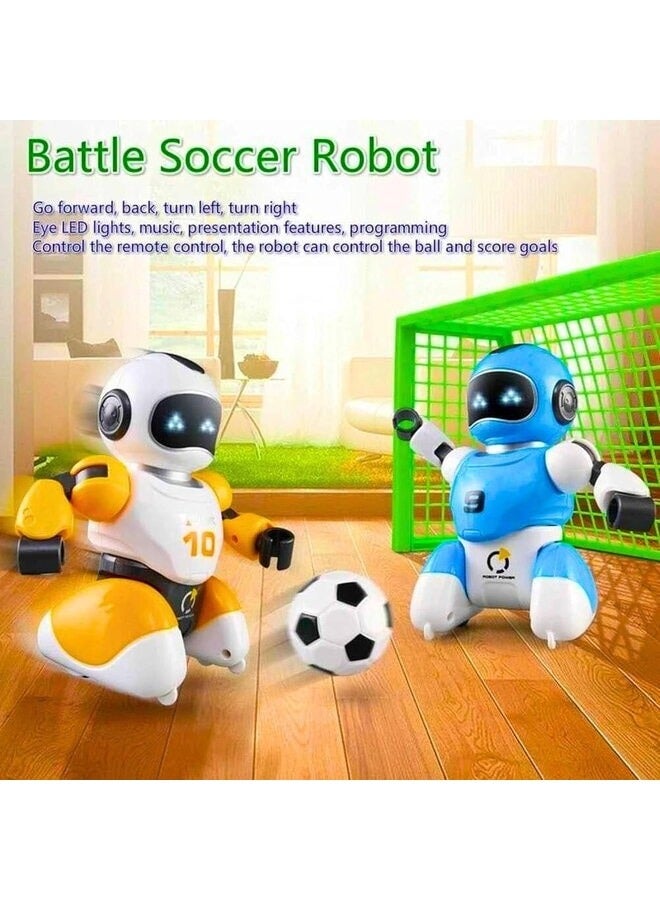 Soccer Robot Smart Football Battle Remote Control Robots, 2 USB-Rechargeable Robots, 2 Remotes, 2 Balls, 2 Goals  - Image 5