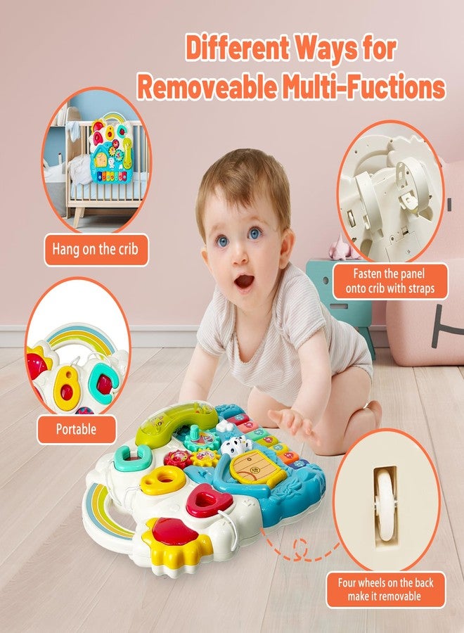 Cuterabit Sit to Stand Baby Walker, Activity Center with Music and Light, Activity Table for Toddlers, Push Toys for Babies Learning to Walk, Early Education Toys for Infant Boys Girls 6 Months Up (Blue) - Image 4