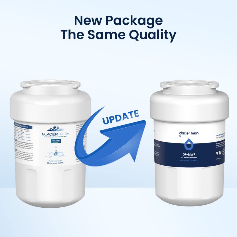 GLACIER FRESH Replacement for MWF Refrigerator Water Filters, SmartWater MWFP, MWFA, GWF, HDX FMG-1, WFC1201, RWF1060, 197D6321P006, Kenmore 9991, 3 Pack - Image 2
