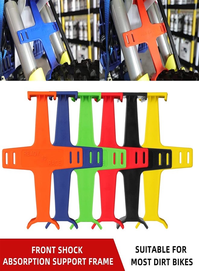 PRO CAKEN 10.6 inch Universal Motorcycle Fork Brace Protection Plastic Fork Support Guard Fork Saver for Most Motorcycles Pit Dirt Bikes Motorcycle Accessories-Blue - Image 5
