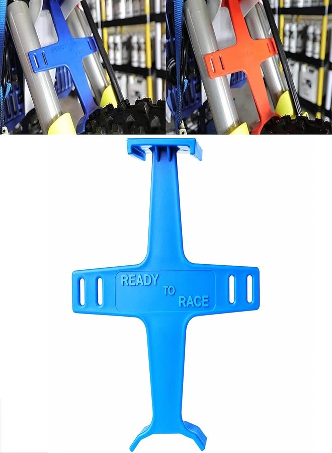 PRO CAKEN 10.6 inch Universal Motorcycle Fork Brace Protection Plastic Fork Support Guard Fork Saver for Most Motorcycles Pit Dirt Bikes Motorcycle Accessories-Blue - Image 1