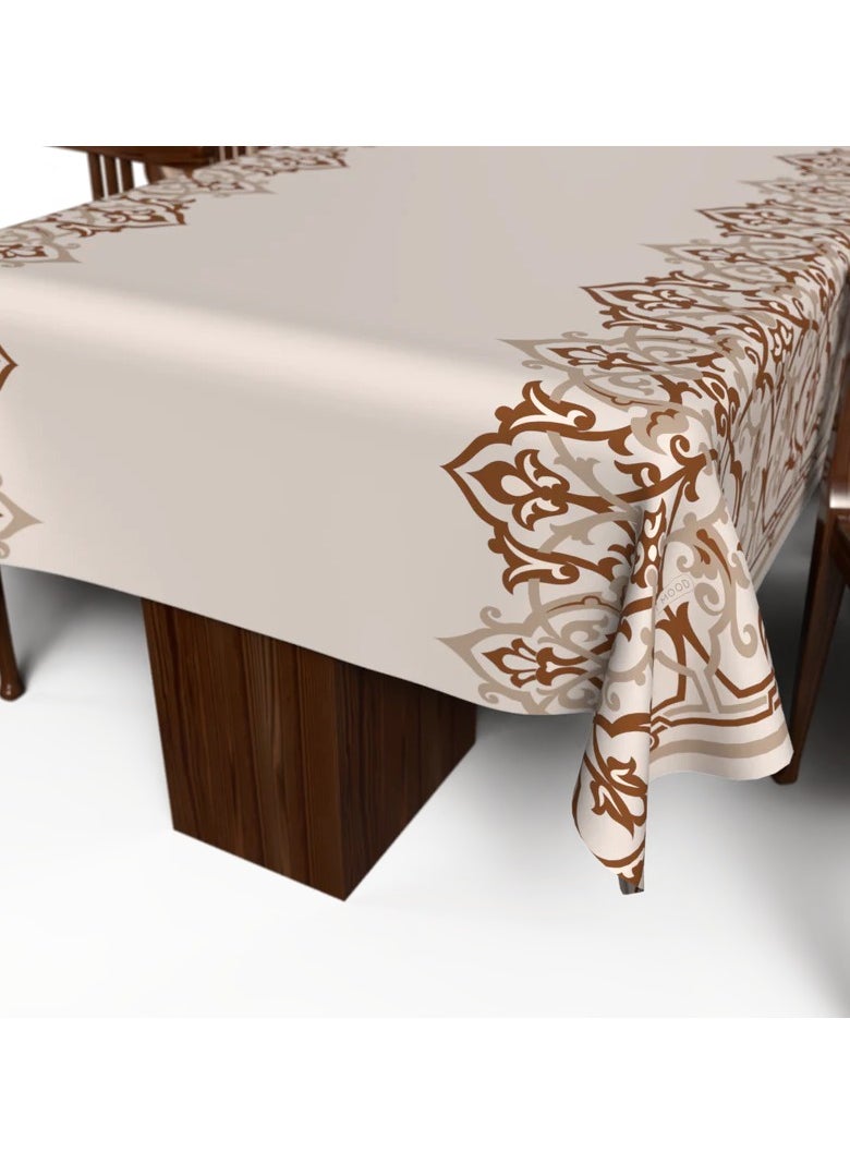ماركة غير محددة - مفرش أطلس مقاوم للماء 140 سم*140 سم - Image 1
