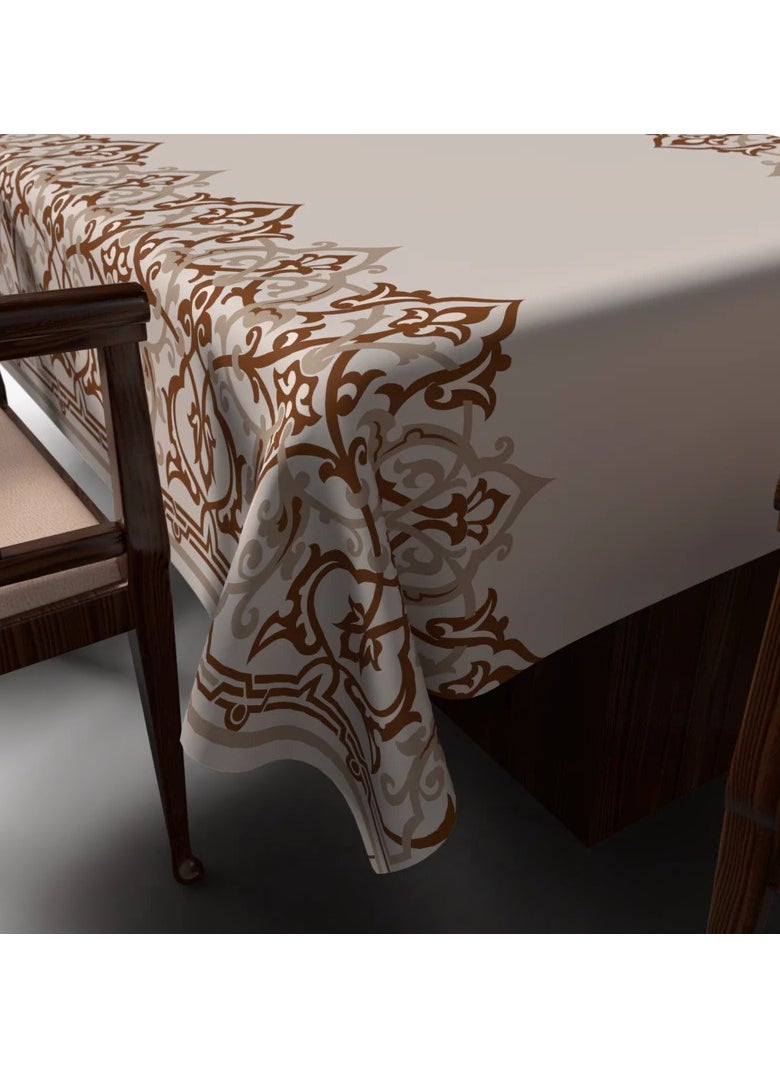 ماركة غير محددة - مفرش أطلس مقاوم للماء 140 سم*140 سم - Image 1