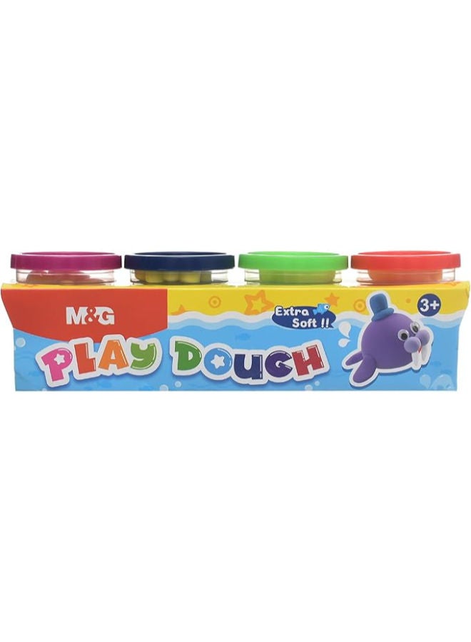ام اند جي عجينة اللعب، إبداعات تشكيلية ممتعة، ملمس ناعم، غير سام، 4 ألوان - Image 4