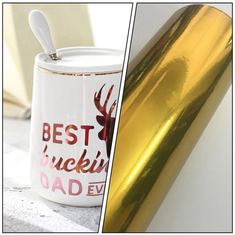 Self Adhesive Metallic Vinyl Sheets 6 Pack 30x25cm Glossy DIY Crafts Cup Decoration - Image 4