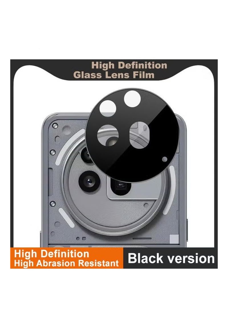 Nothing Phone 3A Pro Camera Lens Protector, Scratch-Resistant HD Clarity Ultra-Thin 9H Tempered Glass shield Lens Cover - Black - Image 3