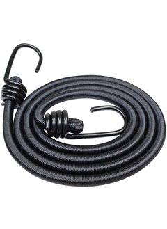 HUUSO HUUSO 18 Mtr ProGrade Multipurpose Black Elastic HeavyDuty Bungee Cord Rope Strong Stretchy and Reliable Suitable for Bike Car Tie Down Camping Carrying and Organizing Things Pack of 4  - Image 1